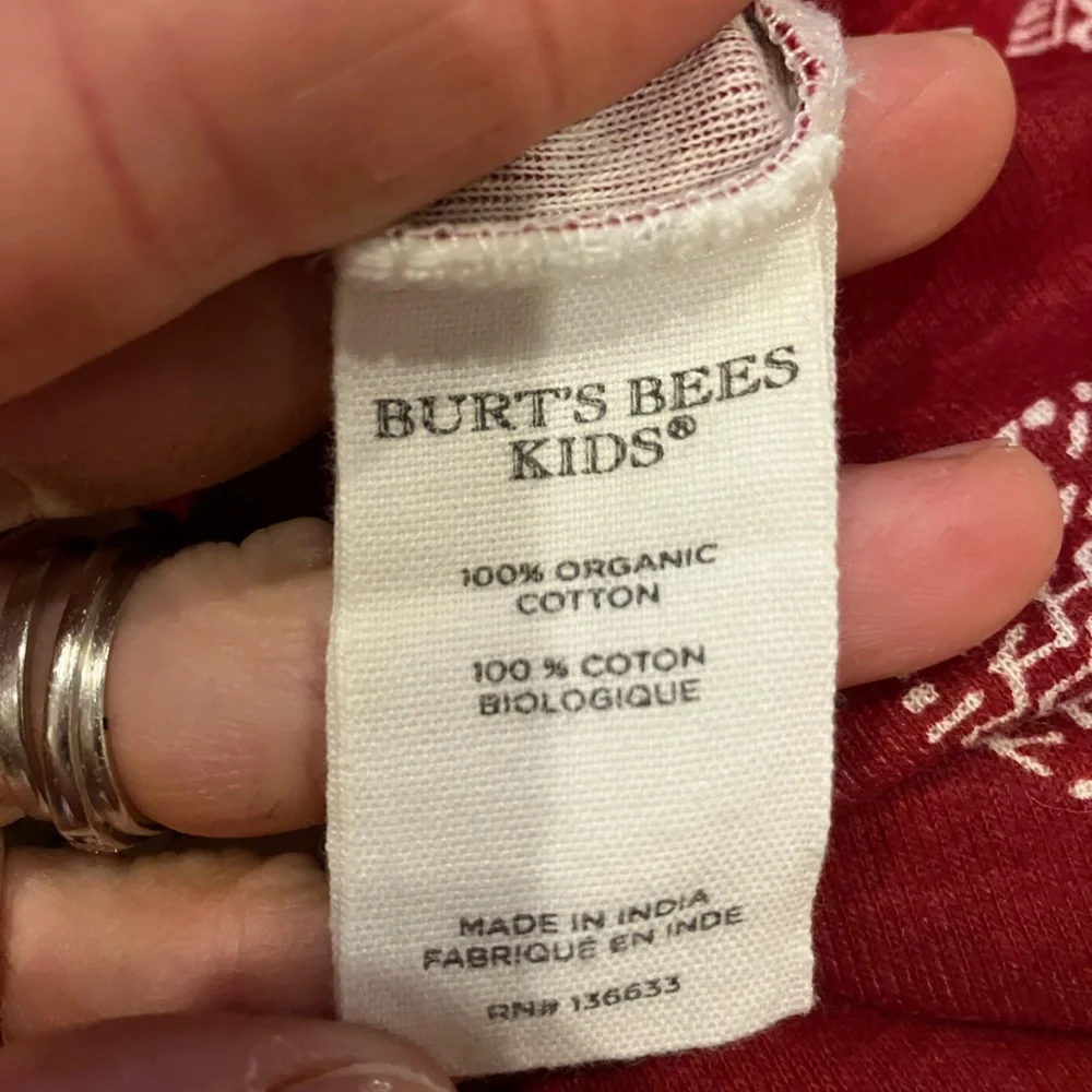 Burt's Bees Kids Organic Cotton Holiday Pajama Set - Picture 5 of 10